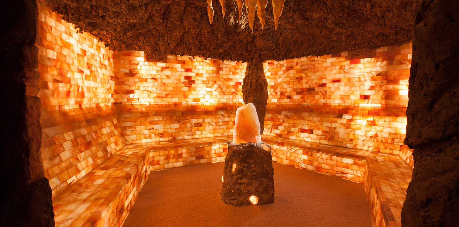  Iconic image of the Himalayan Salt Cave of the Om Spa Costa Meloneras by Lopesan in Gran Canaria 